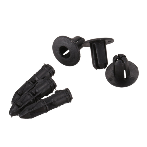6mm x 12mm Plastic Rivets Car Push Clips 50 Pcs 2