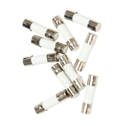 10Pcs 250V 0.5A 500mA Fast Blow Ceramic Fuses Tubes 5mm x 20mm