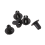 6mm x 12mm Plastic Rivets Car Push Clips 50 Pcs 7