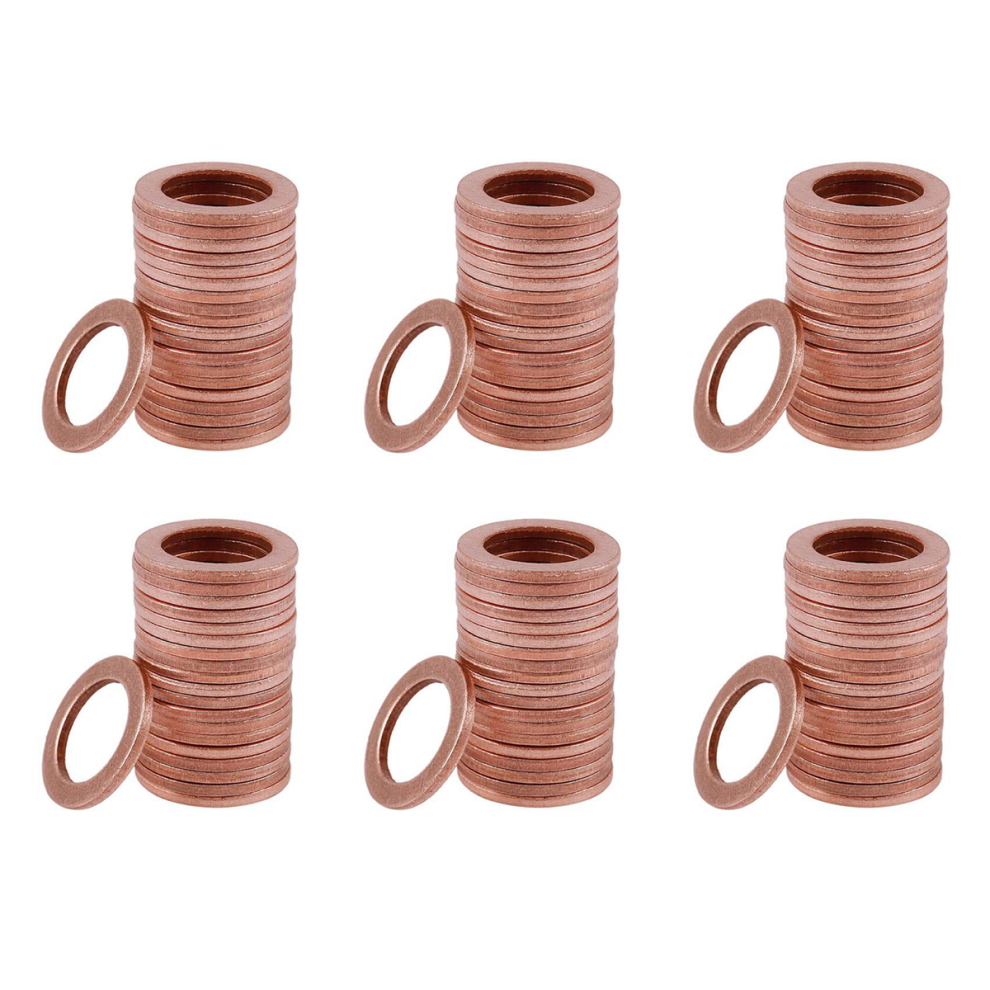 20Pcs 12Mm X 18Mm X 1.5Mm Copper Flat Washer Ring Sealing Fitting 4854095386596