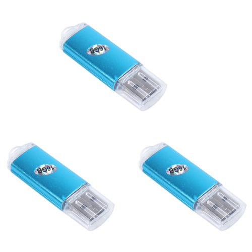 USB-Speicherstick, Flash-Speicherstick, U-Disk für PC, TV, Blau, 16 GB