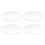 Transparent 3mm thick Mirror Acrylic round Disc Diameter:85mm 1