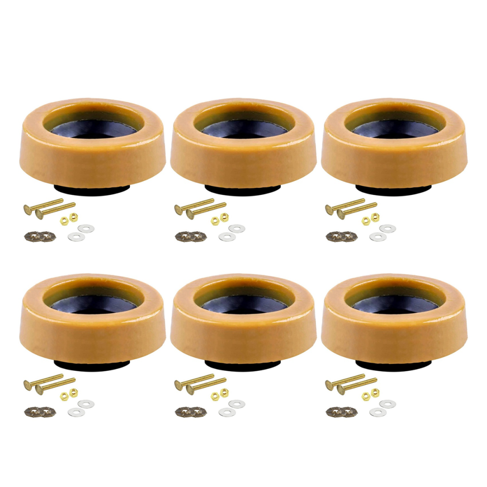 Kit Di Anelli Di Cera Per Wc Per Installazione Su Wc Con Scarico, Con Flangia E Bulloni