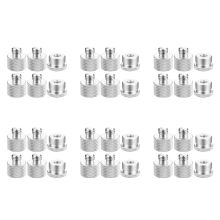 Conjunto de adaptadores de rosca de microfone de 6 peças 5/8 fêmea para 3/8 macho e 3/8 fêmea