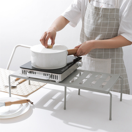 Kitchen Expandable Organizer Racks Bathroom Storage Holders White 1
