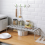 Kitchen Expandable Organizer Racks Bathroom Storage Holders White 4
