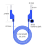 5PCS Stackable Banana to Banana Plug Test Cable Wire 3.3Ft/1M 2