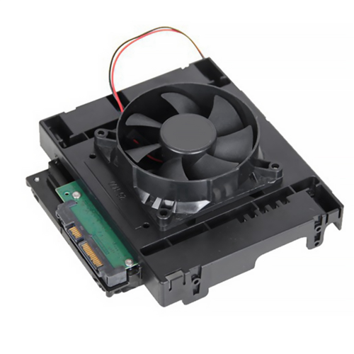 5,25" optisk drevposition 2,5 tommer til 3,5 tommer SSD 8 cm blæser harddisk 2
