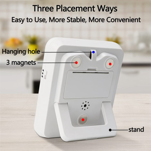 Digital Kitchen Timer,3 Channels Count UP/Down Timer, and Flashing 2