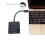 Adaptérový kabel USB-C USB 3.1 typu C pro VGA samec-samice 4