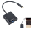 Adaptérový kabel USB-C USB 3.1 typu C pro VGA samec-samice 2
