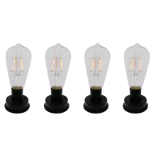 kpl aurinkokennolla toimiva LED-volframilankalamppu 2800K yövalot (8,5 cm)