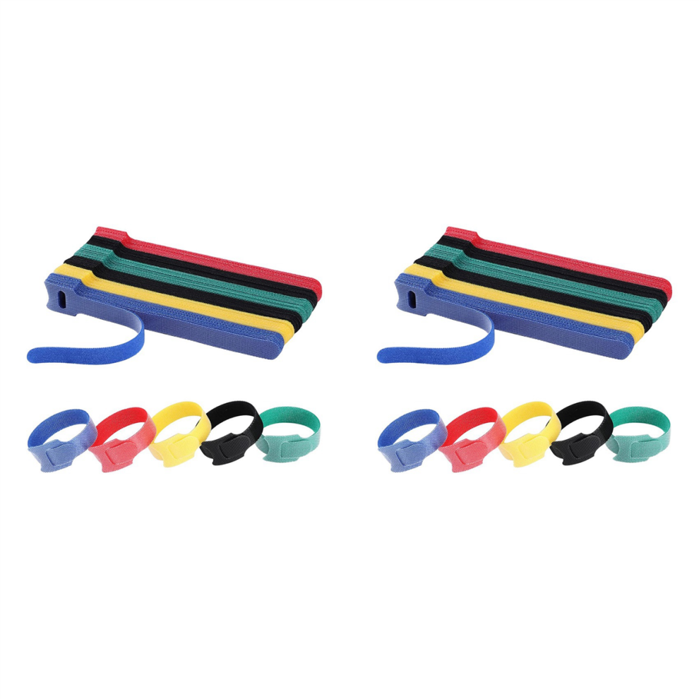 120Pcs Cable Ties Reusable Cable Management Cord Organizer 4854095397394