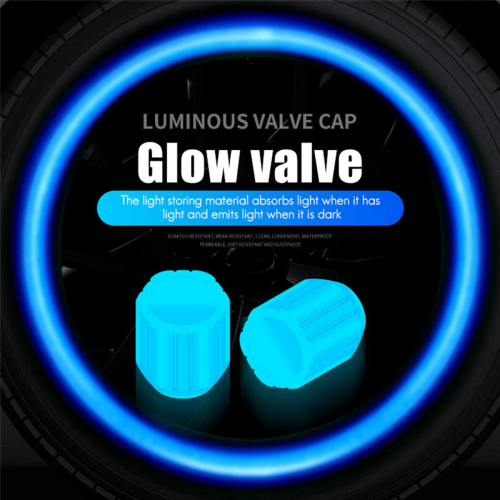 10 tapas de válvula luminosas fluorescentes para rueda de bicicleta 2