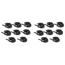 8 ganchos para chapéus para cabideiro de parede para exibição de bonés de beisebol pretos