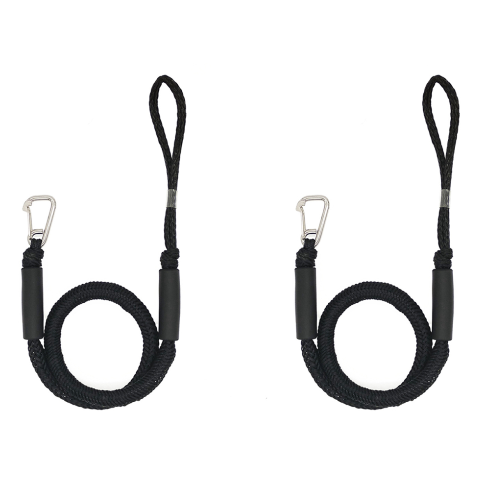 Cime Di Ormeggio Elastiche Per Barche, Corda Di Ormeggio Marina Per Kayak A Motore, Nera