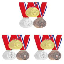 30 kpl palkintomitaleja, kultaa, hopeaa, pronssia, voittaja 1. sija, 2. sija, 3. sija
