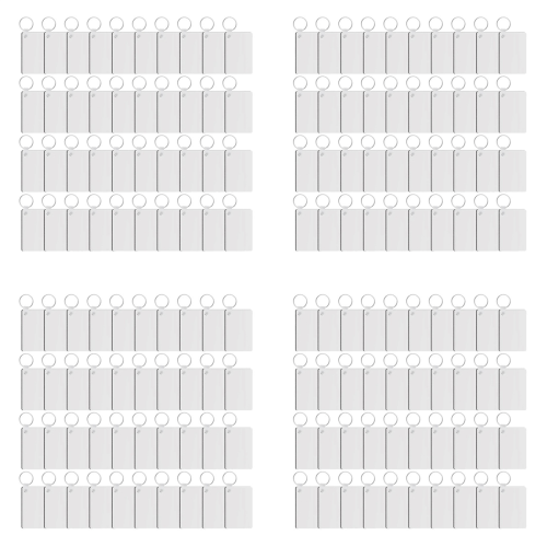 40 Pack Sublimation Keychain Blank Double Sided Heat Transfer Blank
