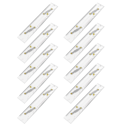 Marine parallel lineal, klar skala, 450 mm, parallelle søkort