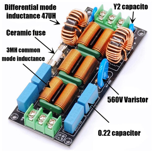 Four-Level Audio AC 220V Power Supply Filter,16A 1