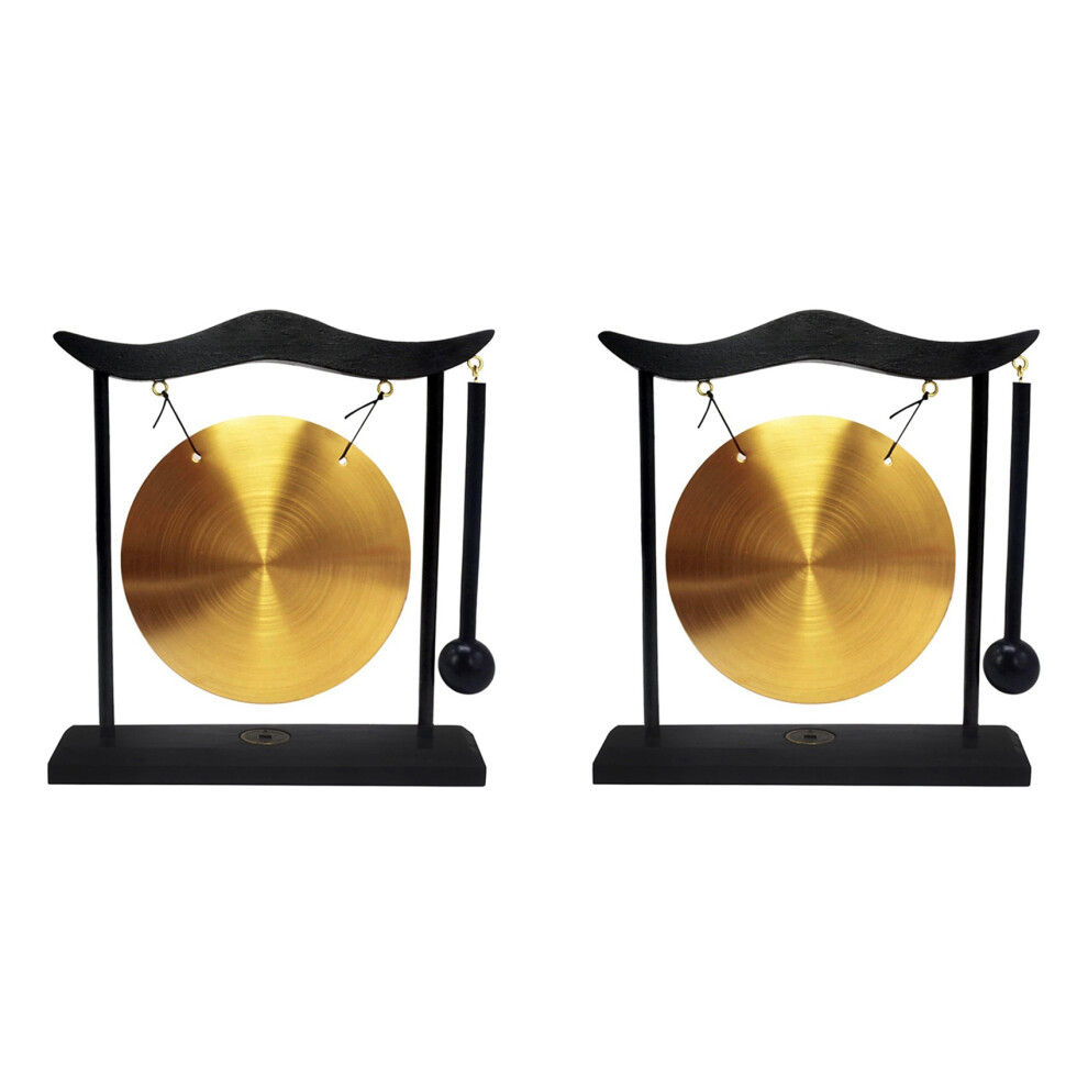 Mini gong de bureau avec maillet pour décoration intérieure
