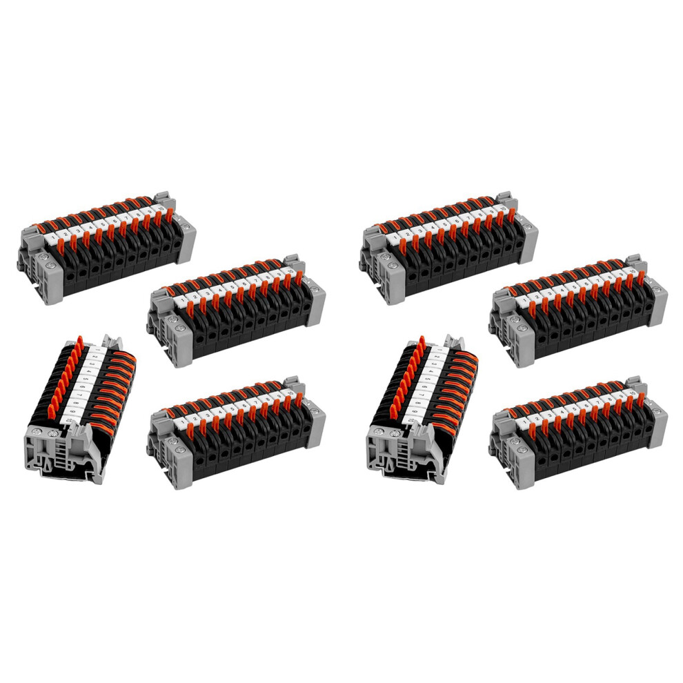 Pack Of 40 Din Rail Terminals,0.08-4 Mmâ² -211 Din Rail Terminals 4854095307539