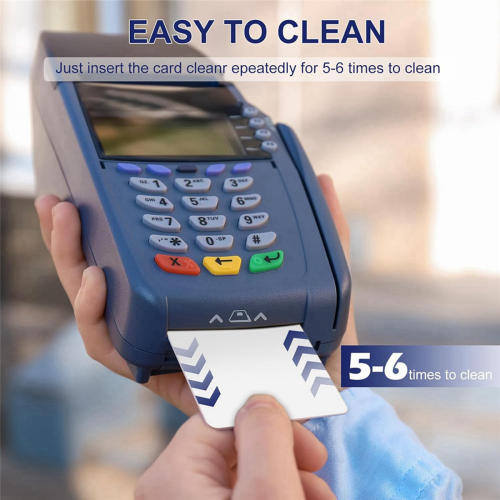 CR80 Card Reader Cleaning Cards, 50PCS Dual Side Card Reader Cleaner 2