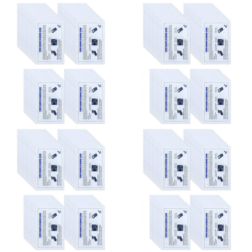 CR80 Card Reader Cleaning Cards, 50PCS Dual Side Card Reader Cleaner