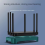 Z-X3 Router Kølebase Ventilatorbeslag Rack USB Strømforsyning 6