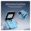 Mini Flip Mobile Phone 2SIM Card Small Display Foldable Phone(Blue) 2