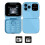 Mini Flip Mobile Phone 2SIM Card Small Display Foldable Phone(Blue) 3
