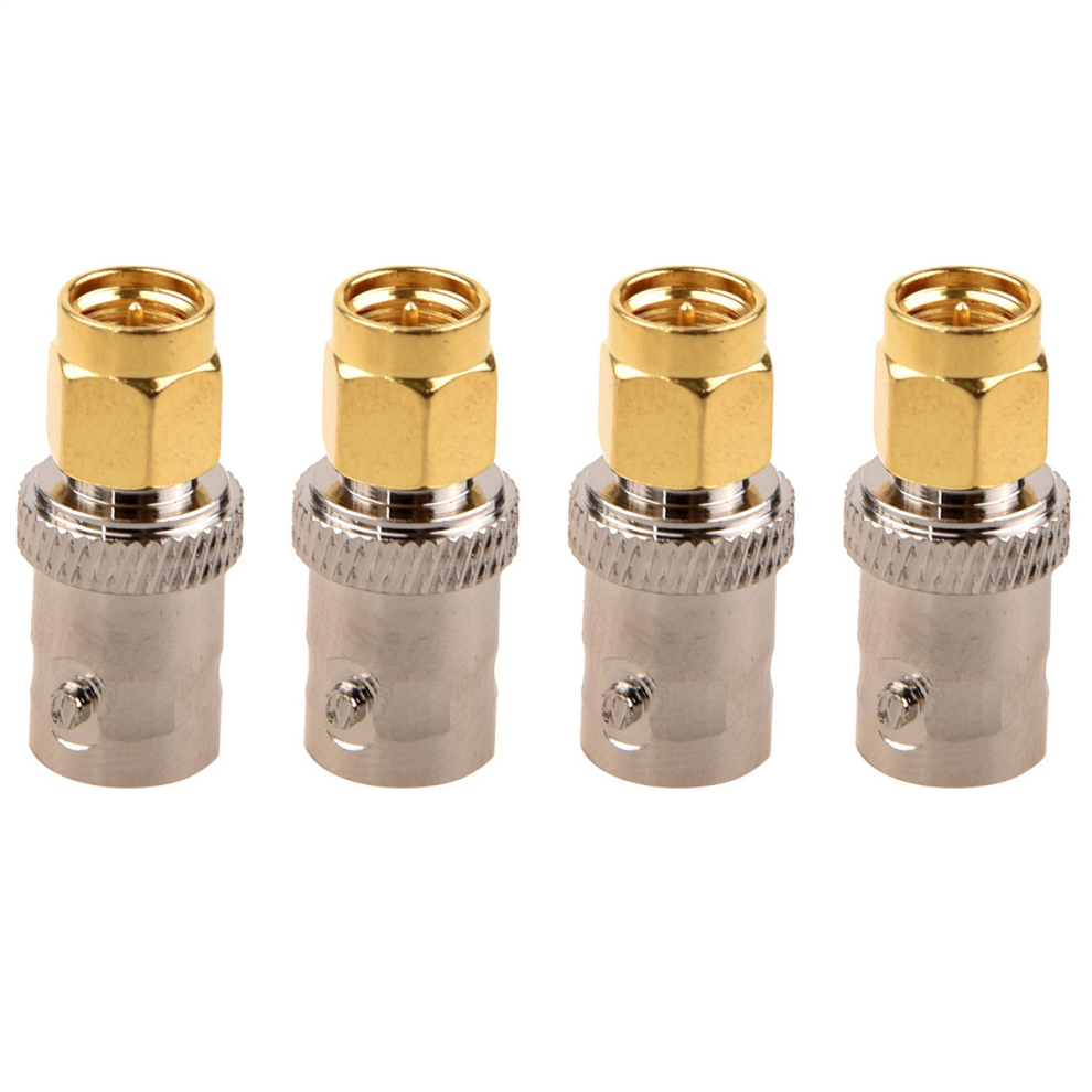 SMA Male to Silver Tone BNC Female Connector Adapter-image-OPC-PHSZ7ND-NEW