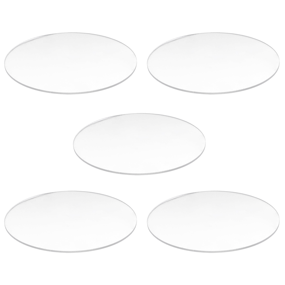 Transparent 3Mm Thick Mirror Acrylic Round Disc Diameter:85mm 4854095309007