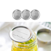 Canning Lids Regular Mouth for Ball/Kerr Jars, Silver, 14 PCS