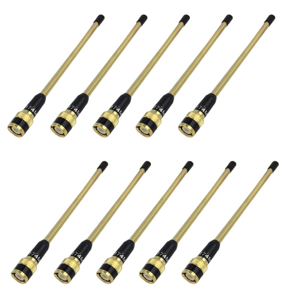 Vhf 136-174 Mhz 6.8 Inch Bnc Antenna For Icom V82 V85 Portable Radio Gold 4854095315633