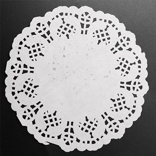 Lace Doilies Paper 100 Pcs,4.5 inch Liners for Cake,Tableware Display 1