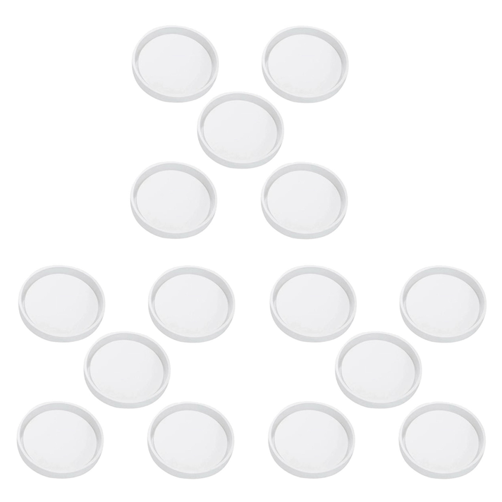 Confezione Da 5 Grandi Stampi Per Sottobicchieri Rotondi Fai Da Te, Per Colata Con Resina, Cemento
