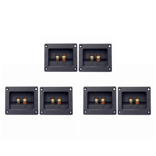2 x 4 liaison haut-parleur de poste terinal test socket banane noir