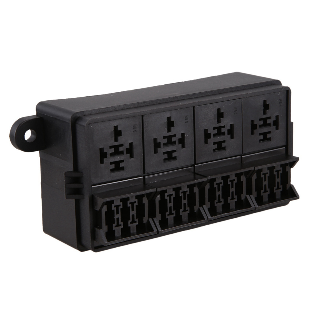 Portafusibile A 12 Vie Con Terminali A Forcella Per Auto, Camion, Rimorchi, Barche
