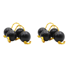 2 pares de instrumentos musicais africanos Aslatuas Shaker Ball Rítmica Balls Rhythm Balls
