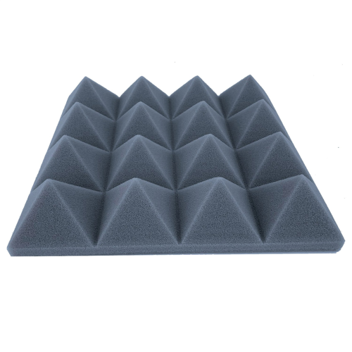 Pyramiden-Schalldämmplatten zur Schallabsorption, Schwarz + Grau 1