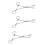 Triangle Opening Plier Clamp Piercing Forcep Tool Stainless Steel 1