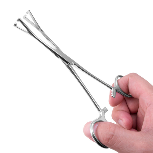 Triangle Opening Plier Clamp Piercing Forcep Tool Stainless Steel 2