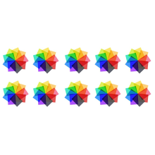 9Pcs Gel Light Filter for Film,Video,Photo,Stage (Multicolor)