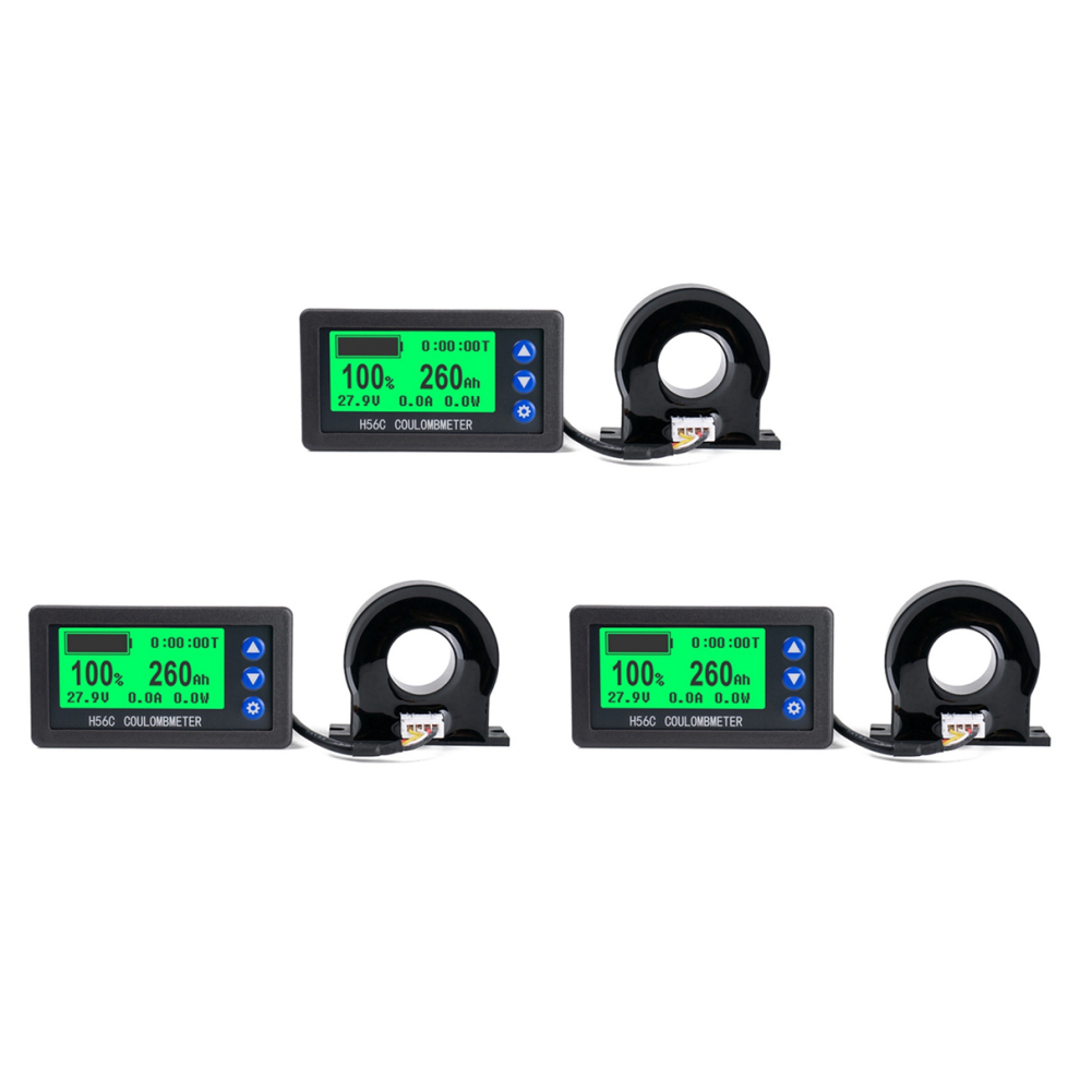 Battery Monitor Hall Coulomb Meter Dc 8-100V 100A 4854095322105
