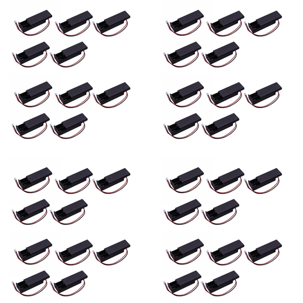 10 Pcs For Battery Holder For 2Pcs Aaa Batteries 3V Ph2.0 Black 4854095323157