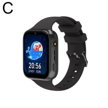 (Musta) 4G Kids Smart Watch SOS GPS Location Tracker -älykello lapsille