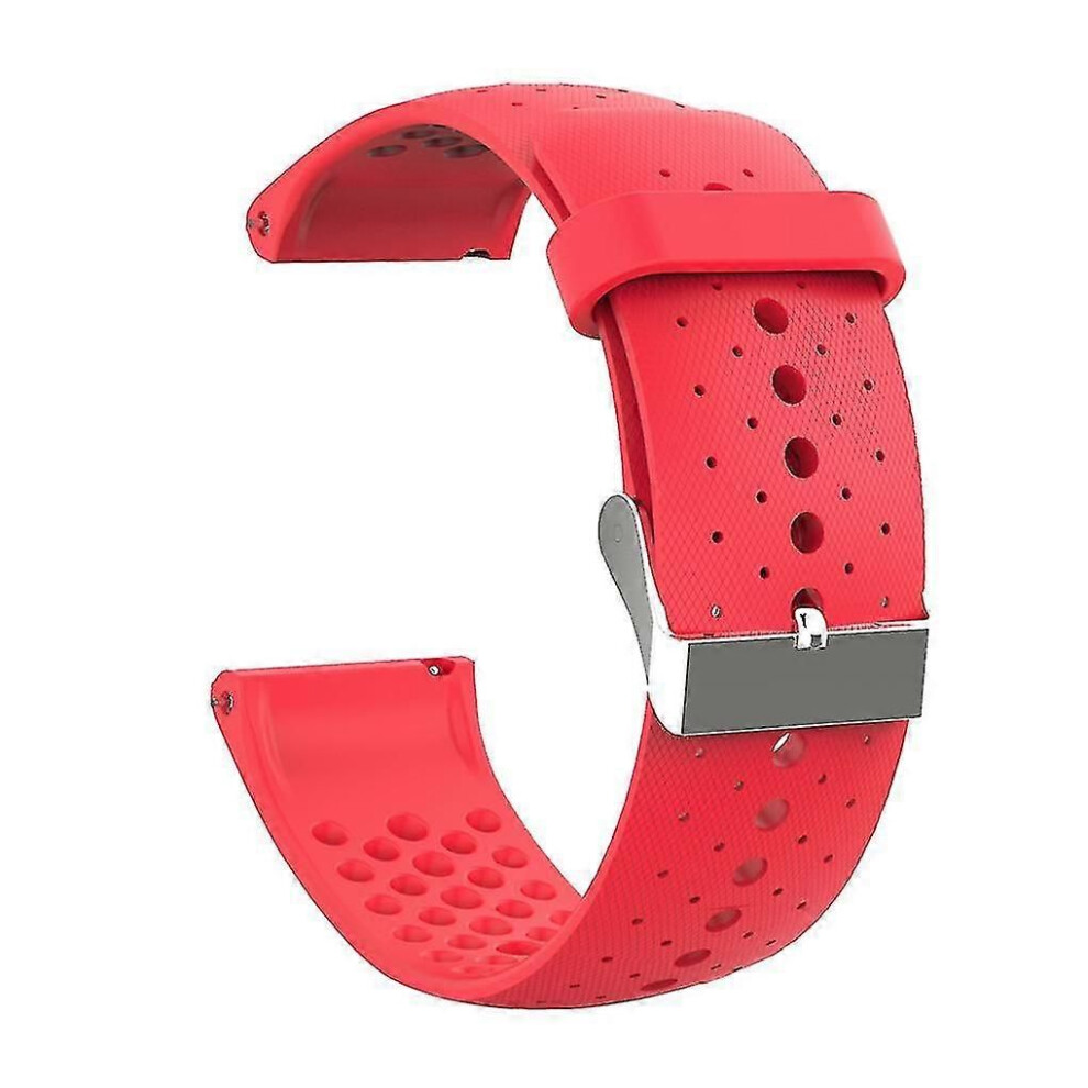 Bracelet de montre sport réglable (rouge) pour montre connectée Polar Vantage M
