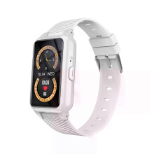 (Global Vision-Weiß)con Smartwatch für Senioren, Kinder, Sturzerkennung, Smartwatch, SOS-Uhr, GPS