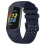 (Navy Blue-Ocean blue)Fitbit Charge 6/5 Replacement Band - Breathable Silicone Strap for Smartwatch 3